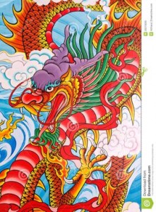 peinture-chinoise-de-dragon-sur-le-mur-25513030