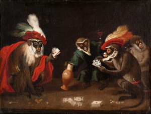 Abraham_Teniers_-_Kaartspelende_apen